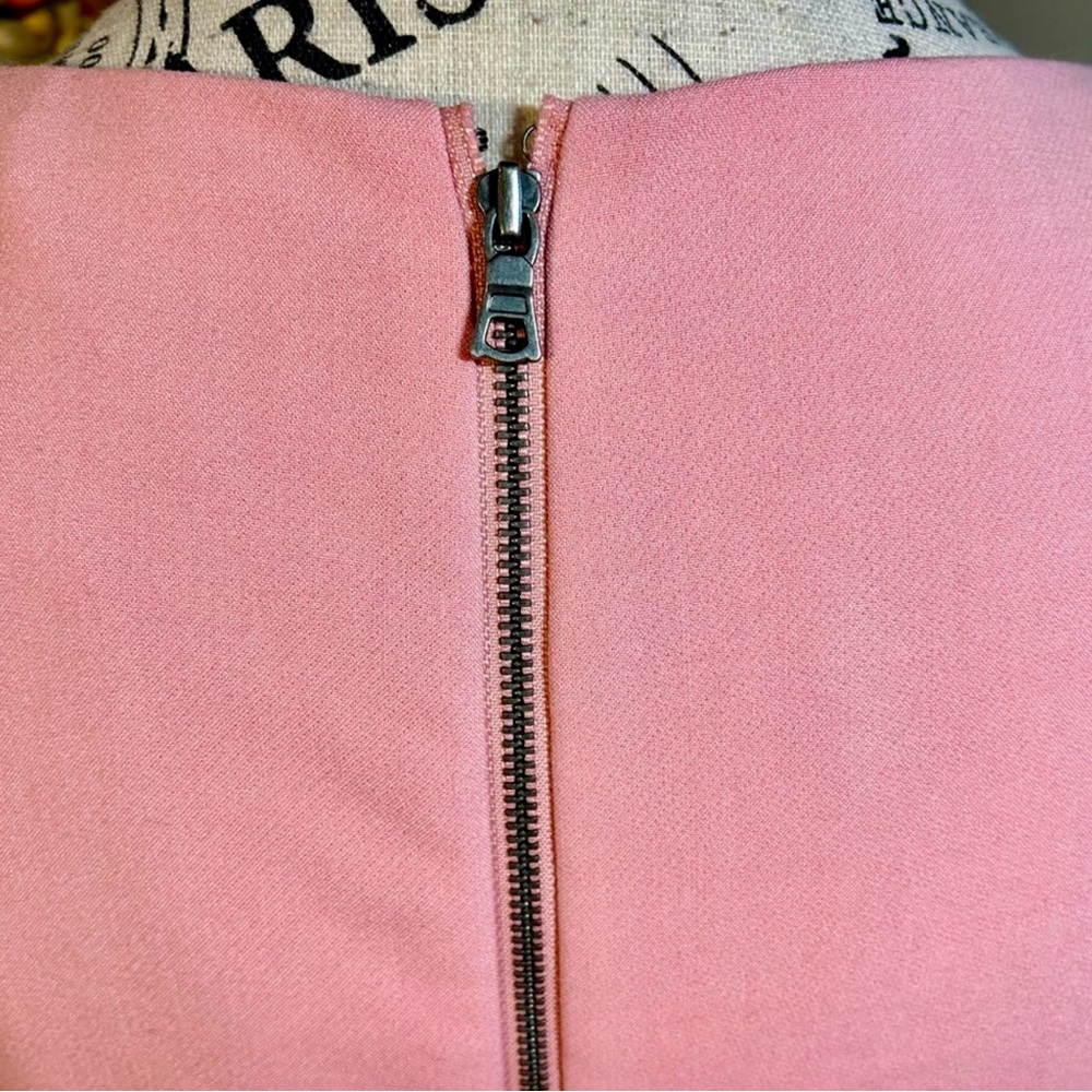 ALICE + OLIVIA Virgil Blush Pink Bateau Neck Tie Waist Dress Sz 4🧡 - Picture 7 of 11